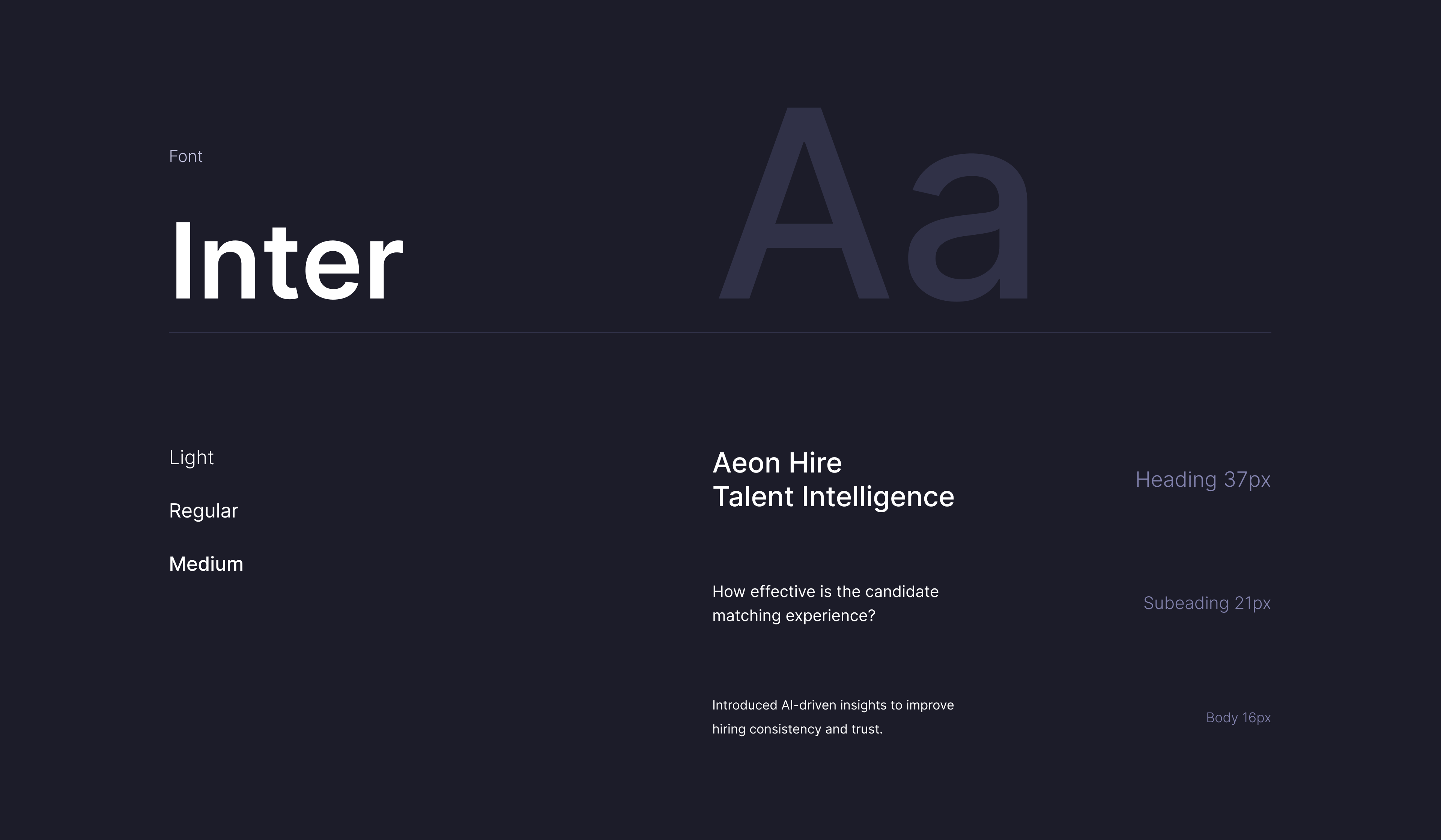 AEON – Typography AEON – Typography
